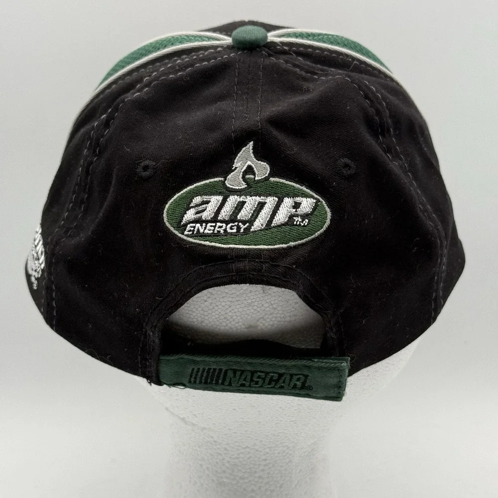 Dale Earnhardt Jr. #88 Amp Energy Green Black Baseball Hat Cap NASCAR‎ Strapback